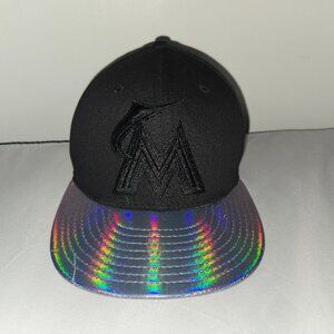 Florida/Miami Marlins Iridescent Brim - Size 7!